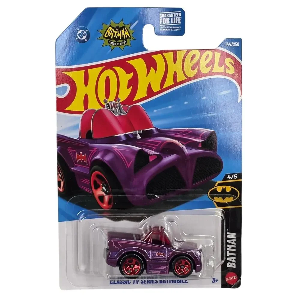 HOT WHEELS BATMOBILE TOONED 2026 #144/250 PURPLE RED WHEELS BATMAN - NIB